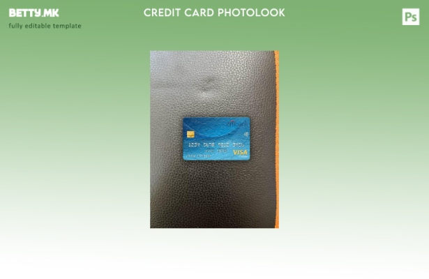 модерен стил Италија Citibank visa класичен шаблон за фото изглед на картичката